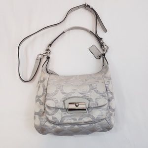 Coach Kristin Sequin Opt Art Shoulder Hobo